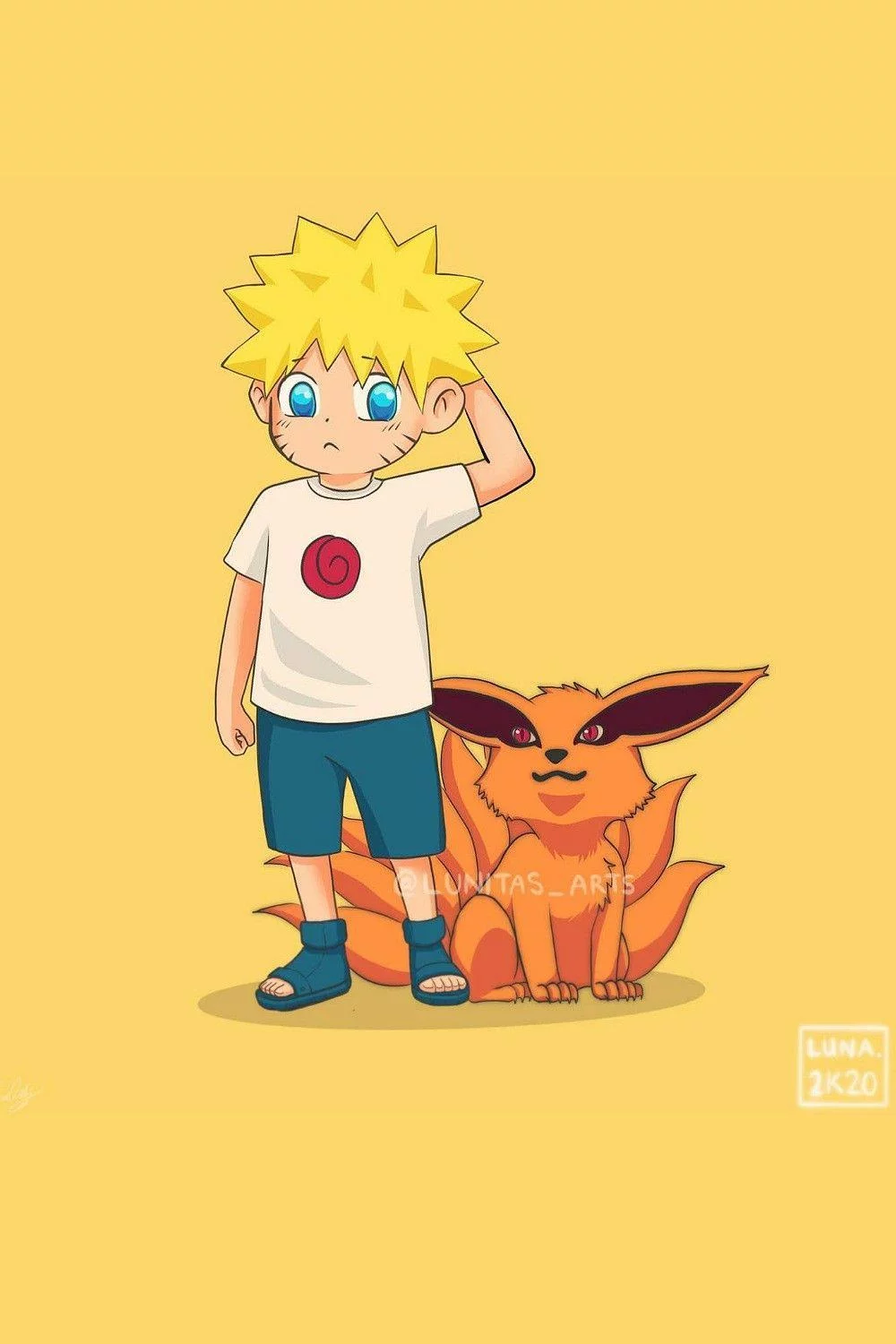 Free Download Naruto And Baby Kurama Phone Wallpaper Hd Page 428857 (1000 x 1500)