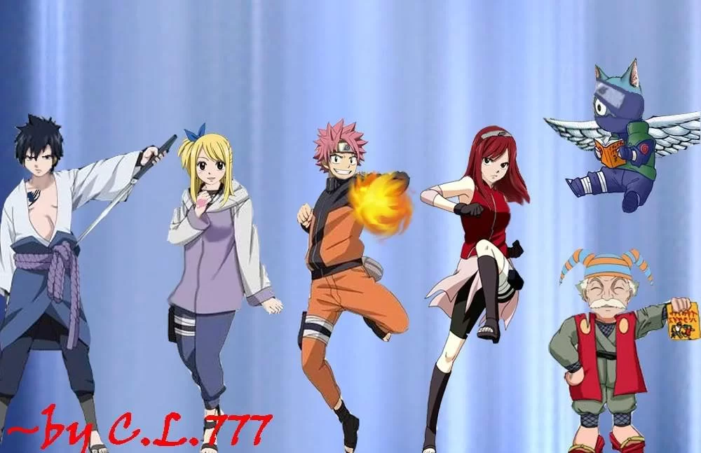 Free Download Naruto And Fairy Tail Wallpaper Page 433355 (1000 x 647)