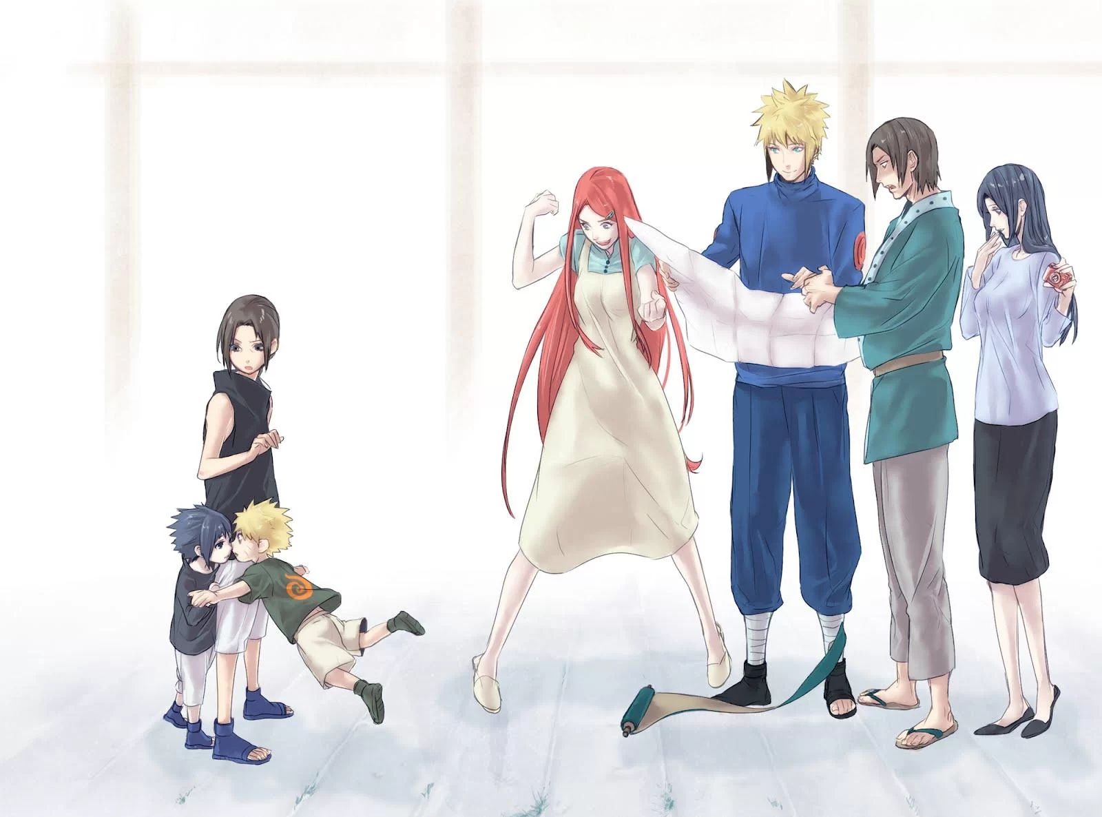 Free Download Naruto And Sasuke Family Wallpaper Page 434161 (1600 x 1186)