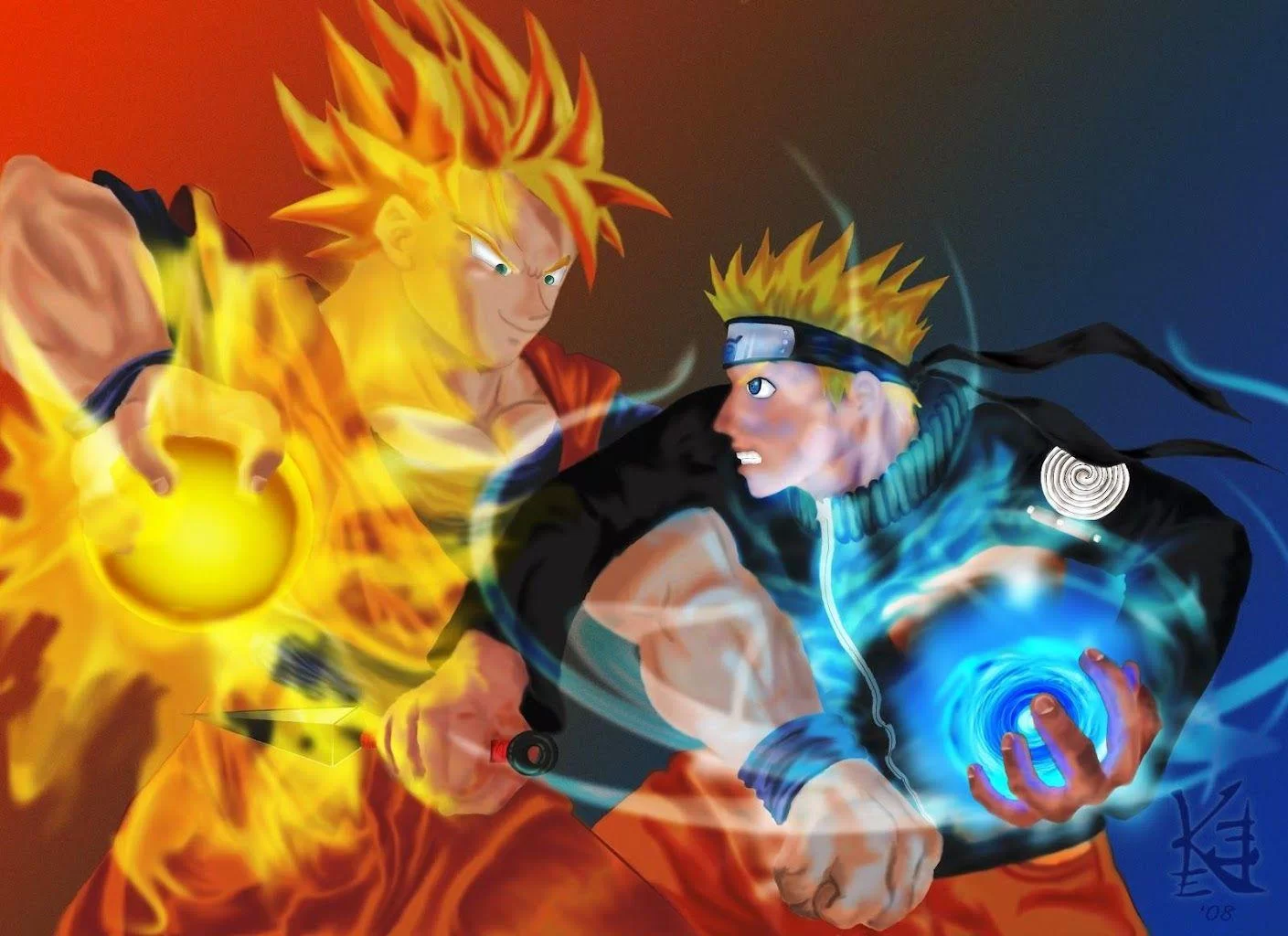 Free Download Naruto And Goku Fusion Wallpaper Page 436643 (1409 x 1024)