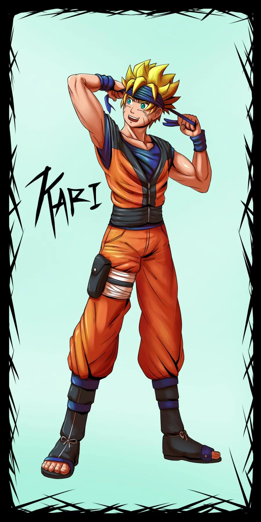 Free Download Naruto And Goku Fusion Wallpaper Page 436659 (900 x 1800)