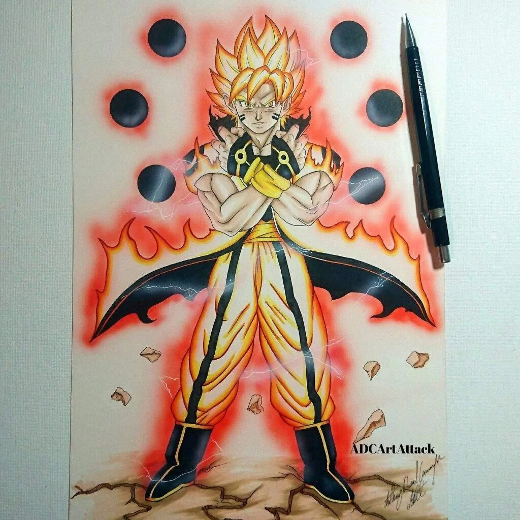 Free Download Naruto And Goku Fusion Wallpaper Page 436692 (1024 x 1024)