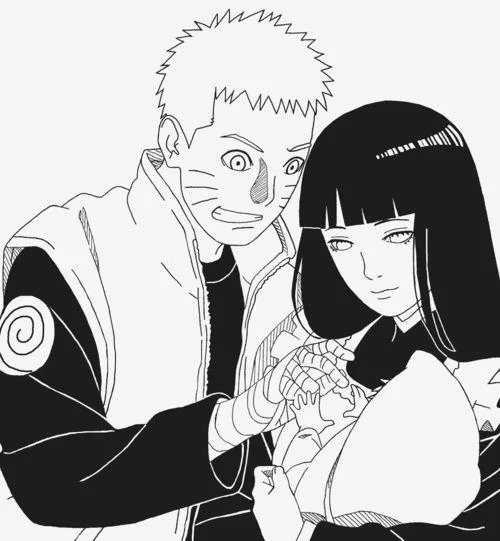 Free Download Naruto And Hinata Black And White Wallpaper Page 438427 (500 x 541)
