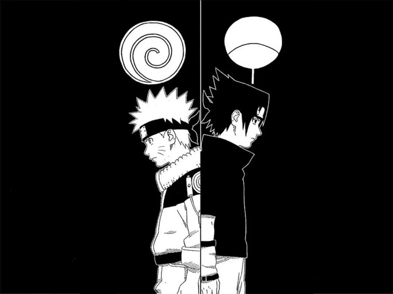 Free Download Naruto And Hinata Black And White Wallpaper Page 438466 (1280 x 960)