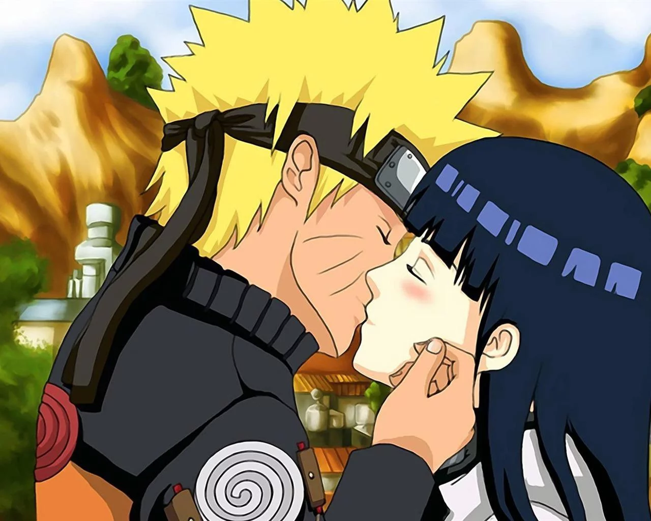 Free Download Naruto And Hinata Kissing Wallpaper Page 441296 (1280 x 1024)