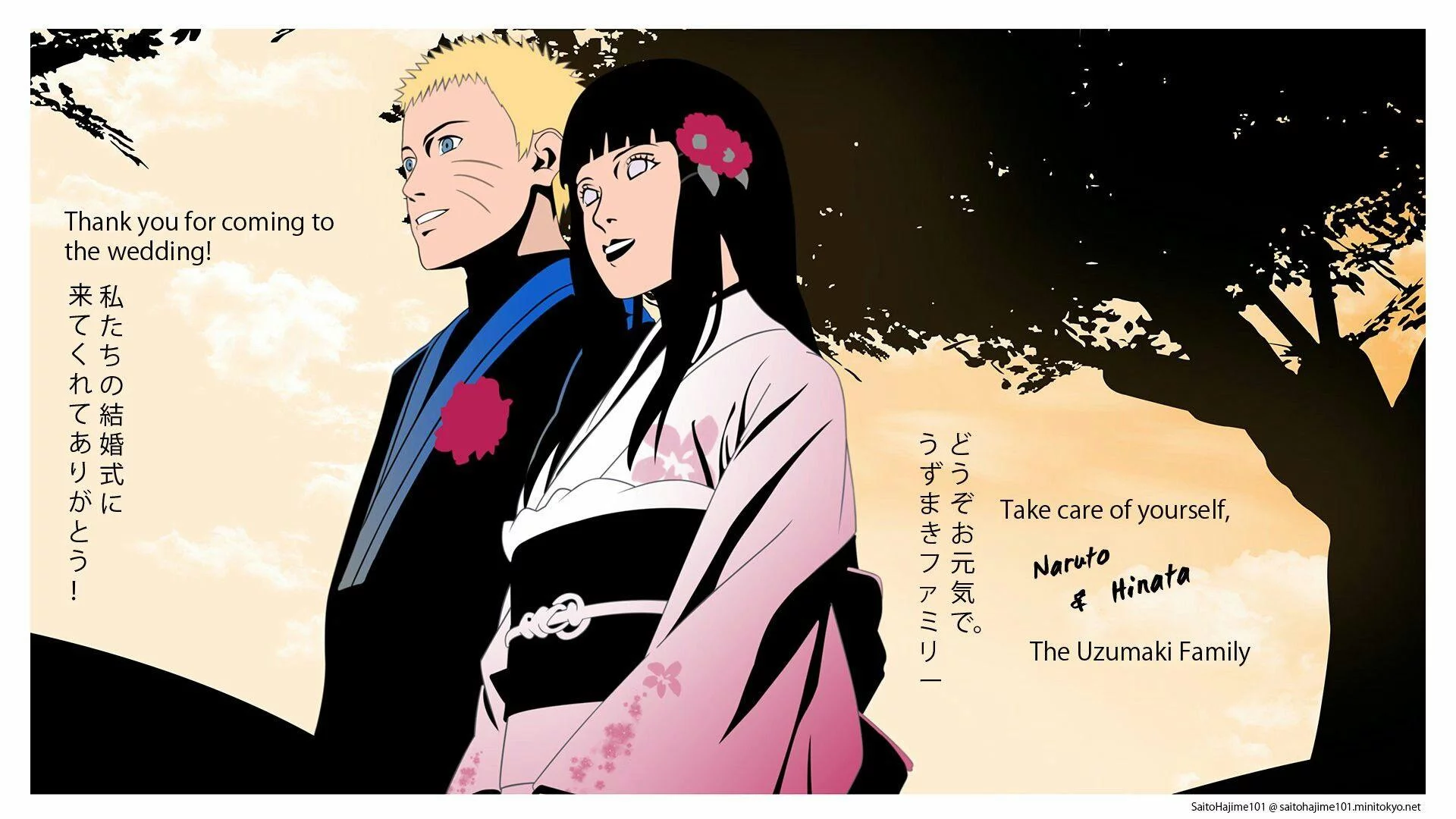 Free Download Naruto And Hinata Wedding Wallpaper Page 448416 (1920 x 1080)