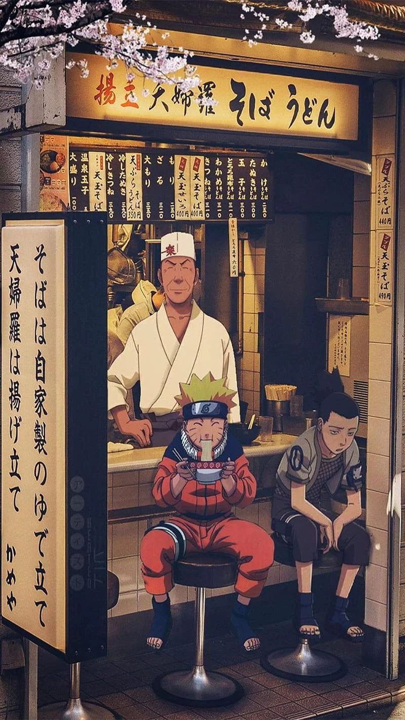 Free Download Naruto And Jiraya Eating Ramen Wallpaper Page 450863 (800 x 1422)