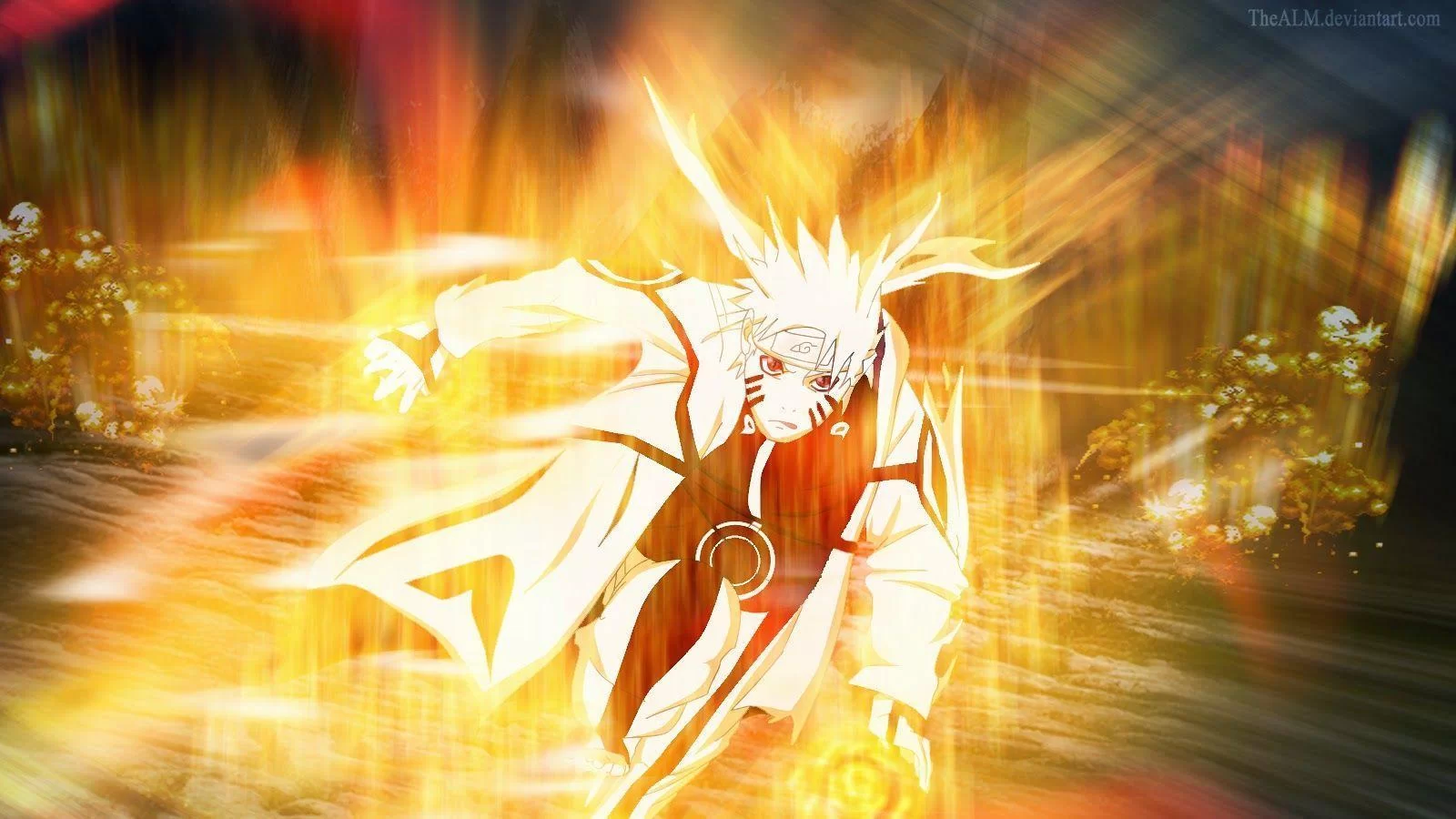Free Download Naruto And Kurama Bijuu Mode Wallpaper Page 452216 (1600 x 900)