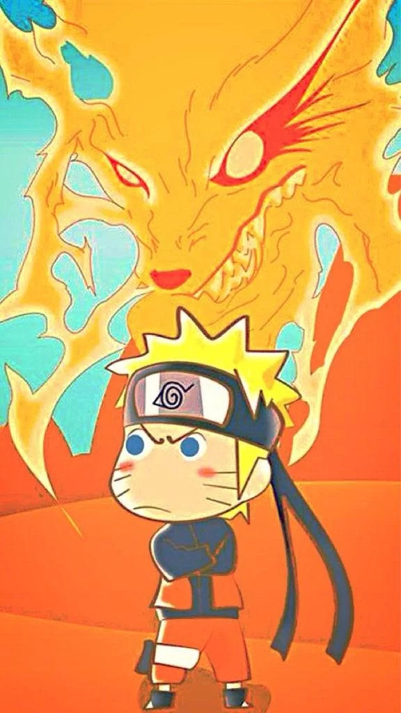 Free Download Naruto And Kurama Wallpaper Chibi Page 454242 (576 x 1024)
