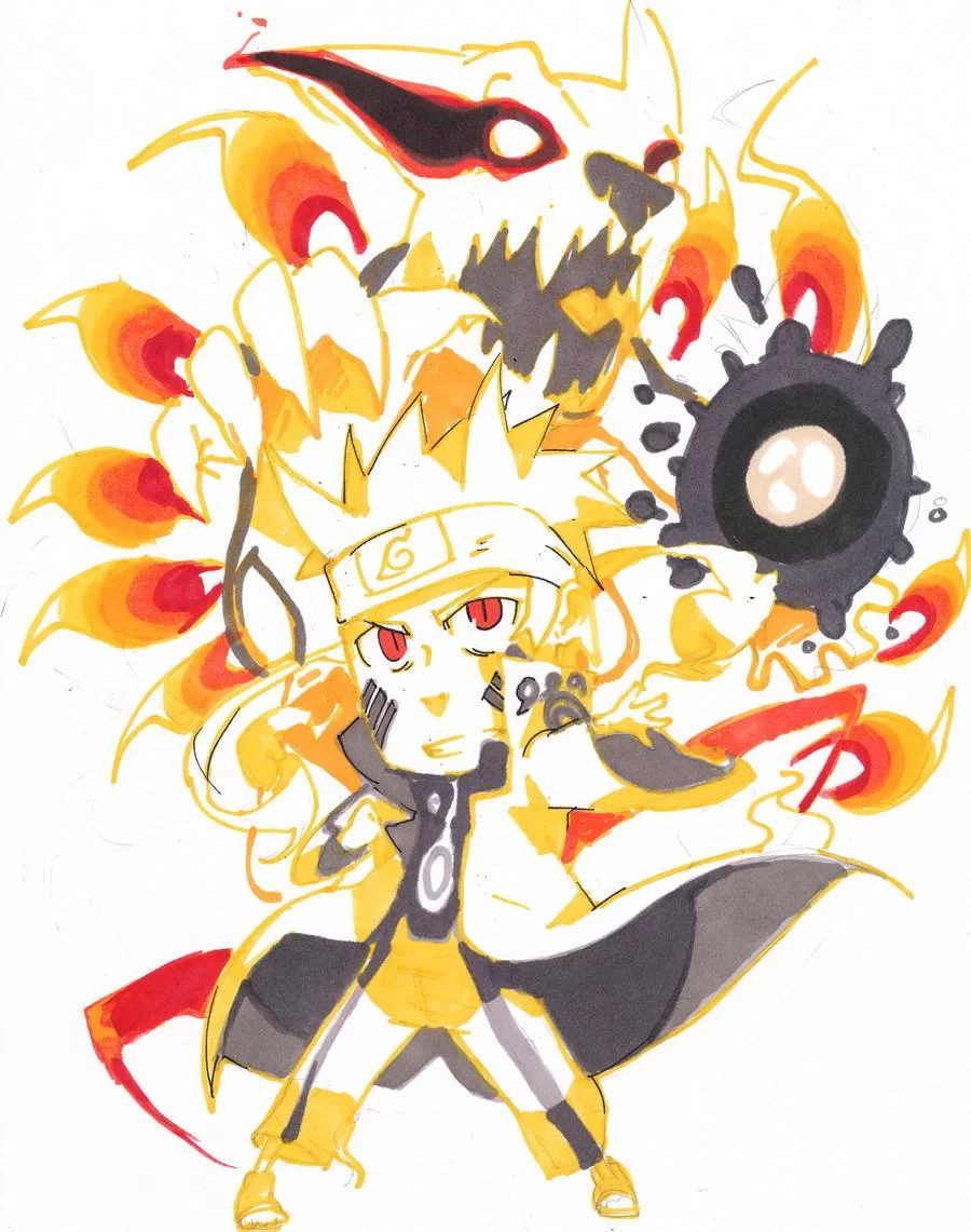 Free Download Naruto And Kurama Wallpaper Chibi Page 454245 (900 x 1141)