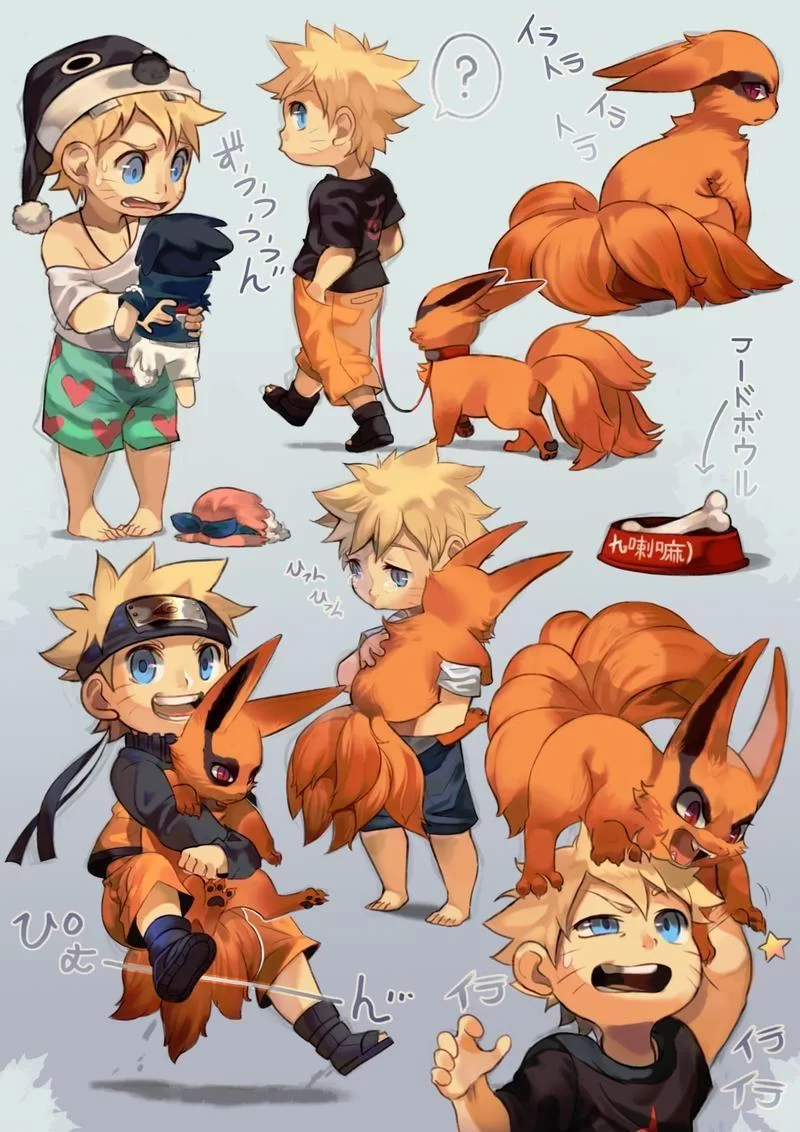 Free Download Naruto And Kurama Wallpaper Chibi Page 454249 (800 x 1132)