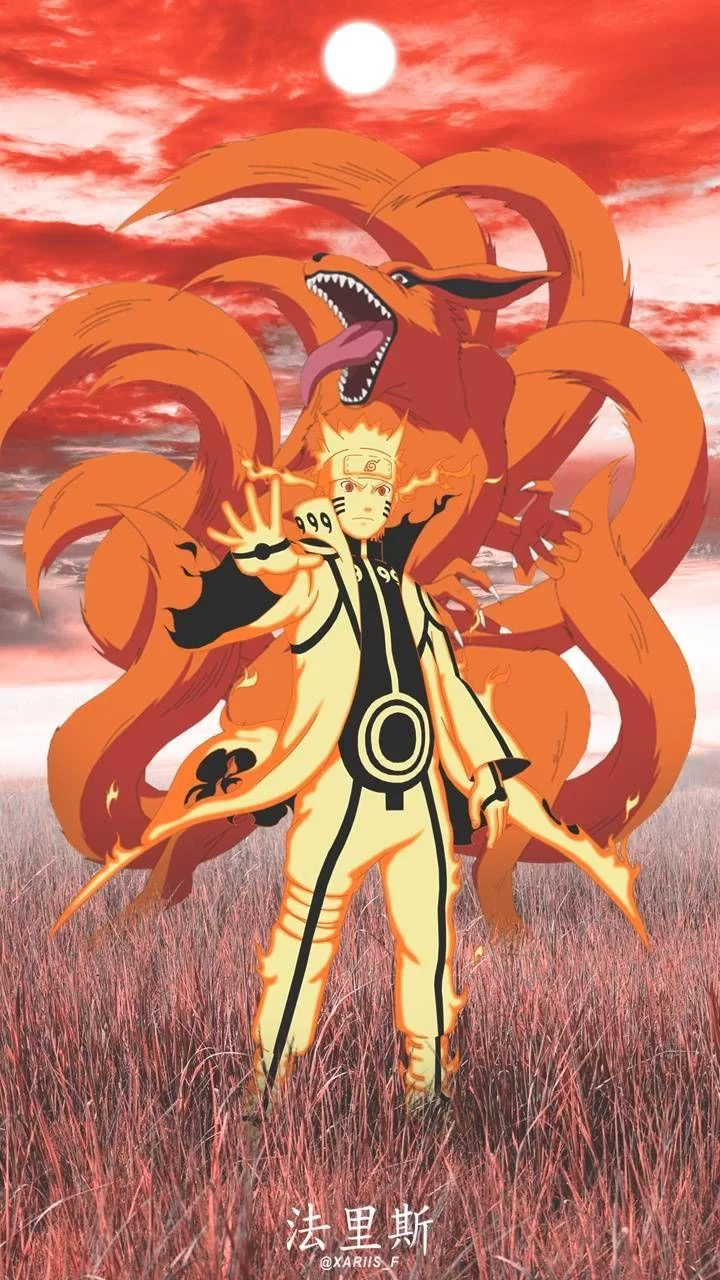 Free Download Naruto And Kurama Wallpaper Iphone Page 454265 (720 x 1280)
