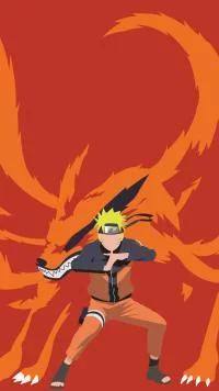 Free Download Naruto And Kurama Wallpaper Iphone Page 454285 (200 x 356)