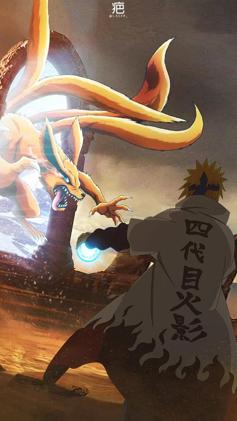 Free Download Naruto And Minato Kyuubi Mode Wallpaper Page 455867 (800 x 1422)