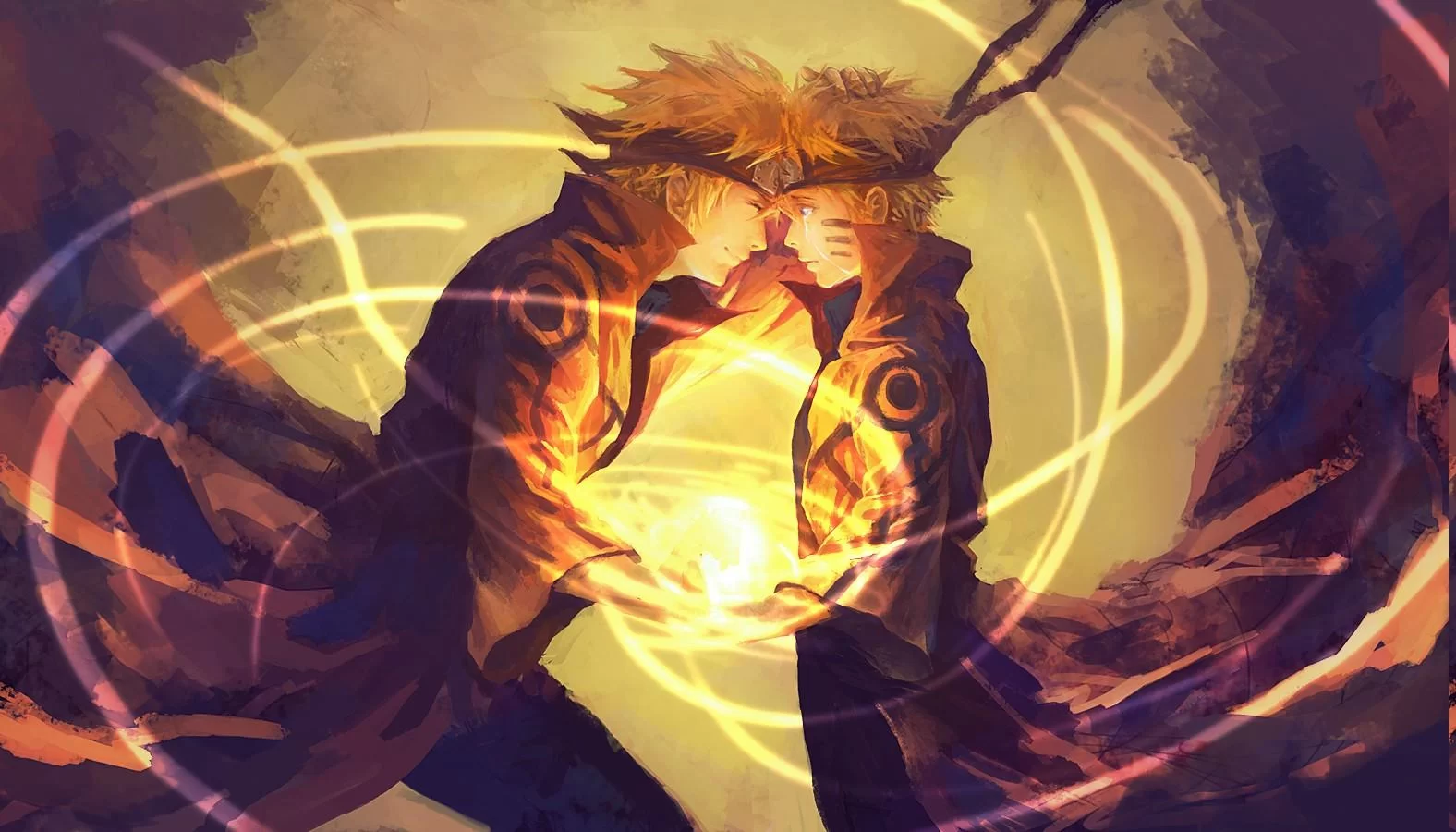 Free Download Naruto And Minato Bijuu Mode Wallpaper Page 455896 (1576 x 900)