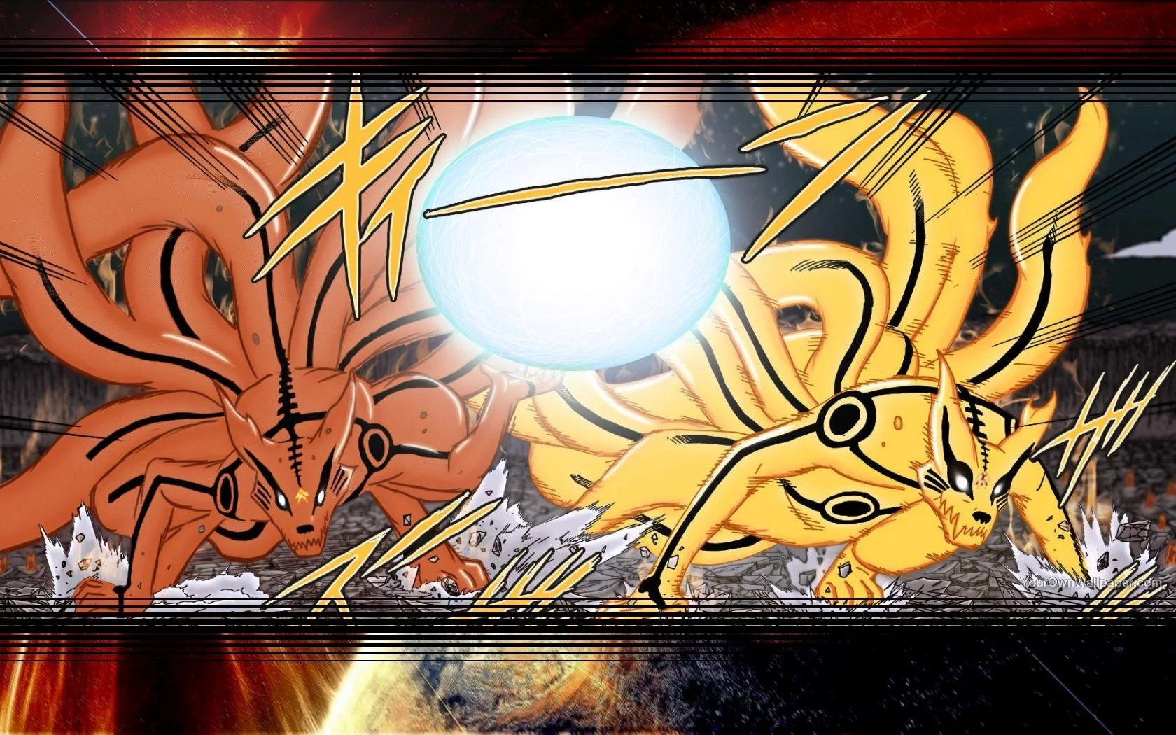 Free Download Naruto And Minato Kyuubi Mode Wallpaper Page 455911 (1680 x 1050)