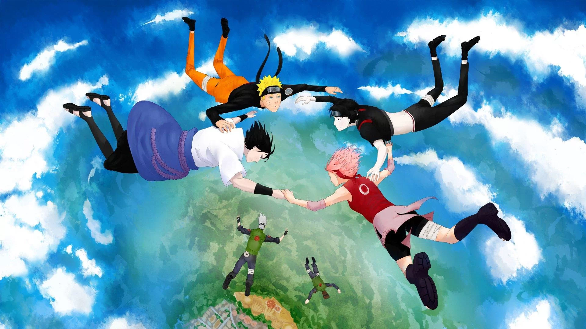 Free Download Naruto And Sasuke And Sai Hd Wallpaper Page 460385 (1920 x 1080)