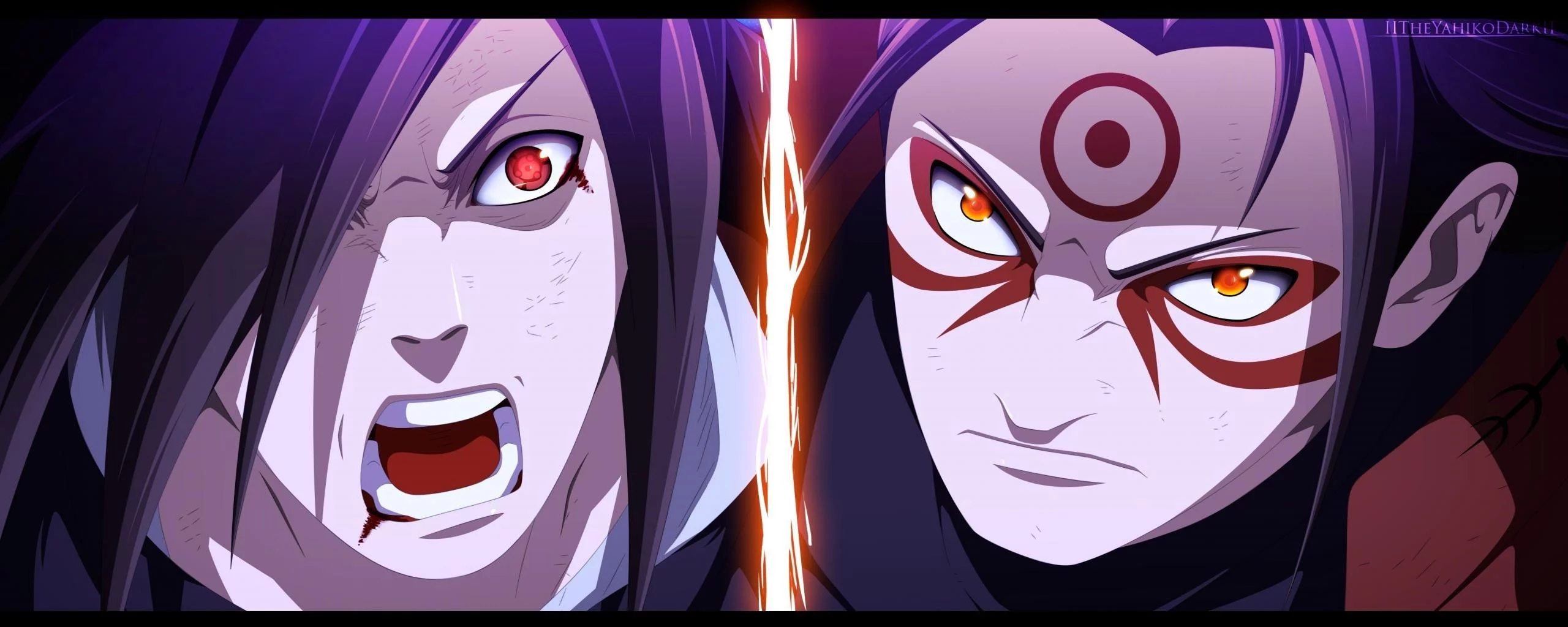 Free Download Naruto And Sasuke Dual Monitor Wallpaper 2560x1024 Page 462605 (2560 x 1024)