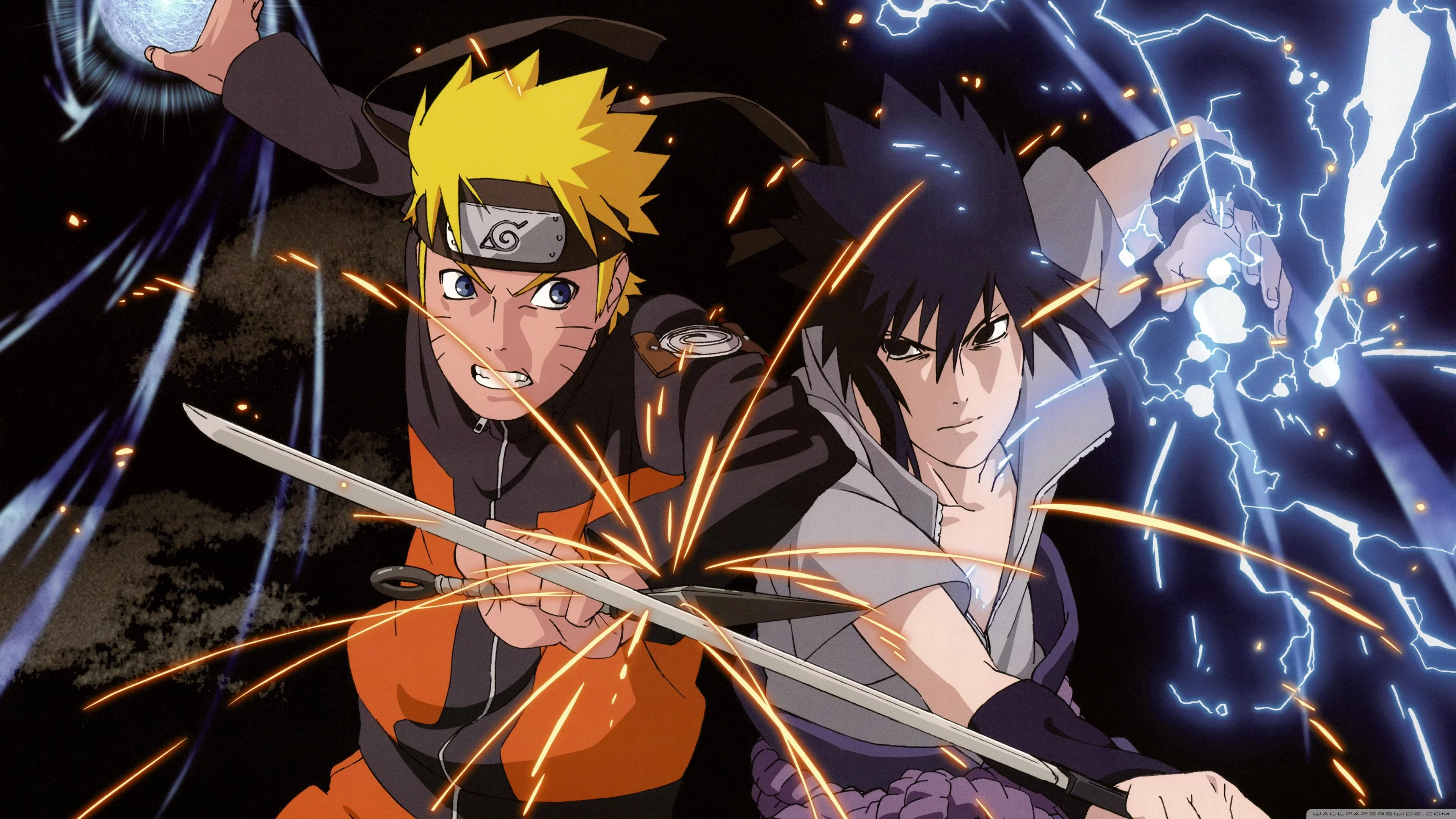 Free Download Naruto And Sasuke Dual Monitor Wallpaper 2560x1024 Page 462624 (3840 x 2160)