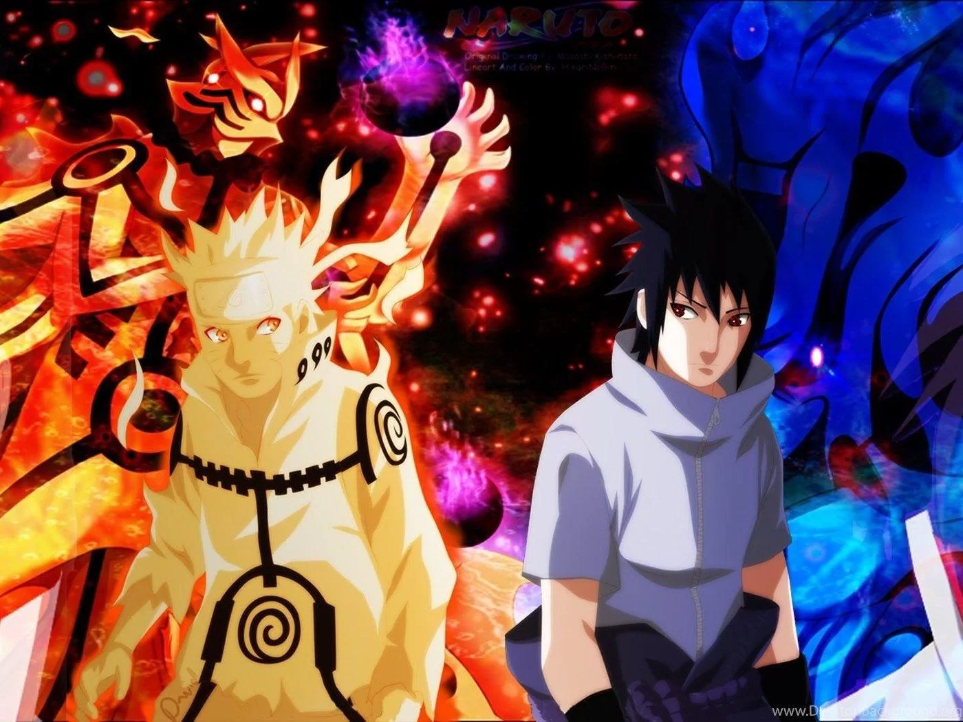 Free Download Naruto And Sasuke Dual Monitor Wallpaper 2560x1024 Page 462642 (1400 x 1050)