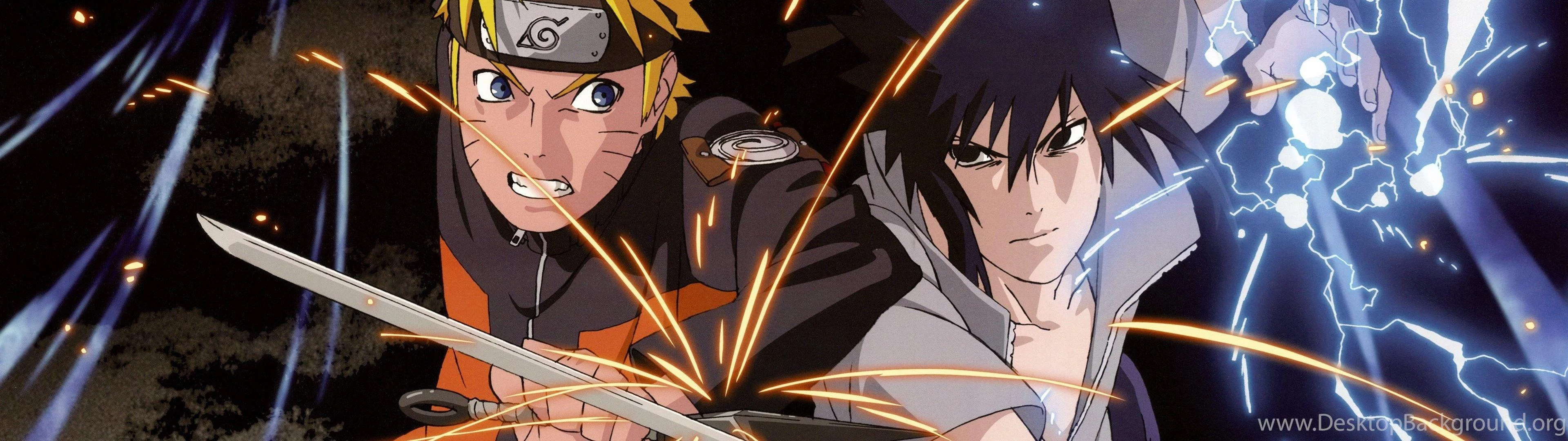 Free Download Naruto And Sasuke Dual Monitor Wallpaper Page 462649 (3840 x 1080)