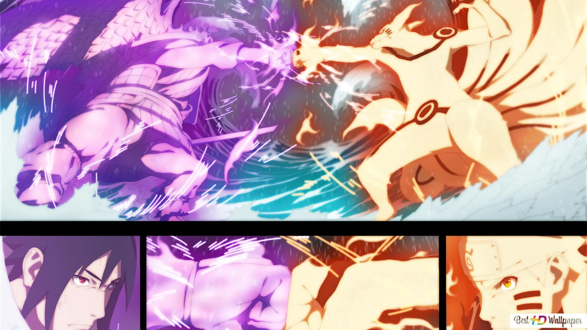 Free Download Naruto And Sasuke Final Battlehd Wallpaper Page 464481 (1920 x 1080)