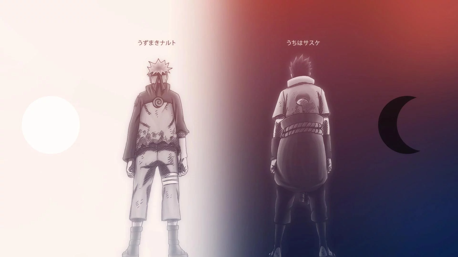Free Download Naruto And Sasuke Sun And Moon Wallpaper Page 466015 (1920 x 1080)