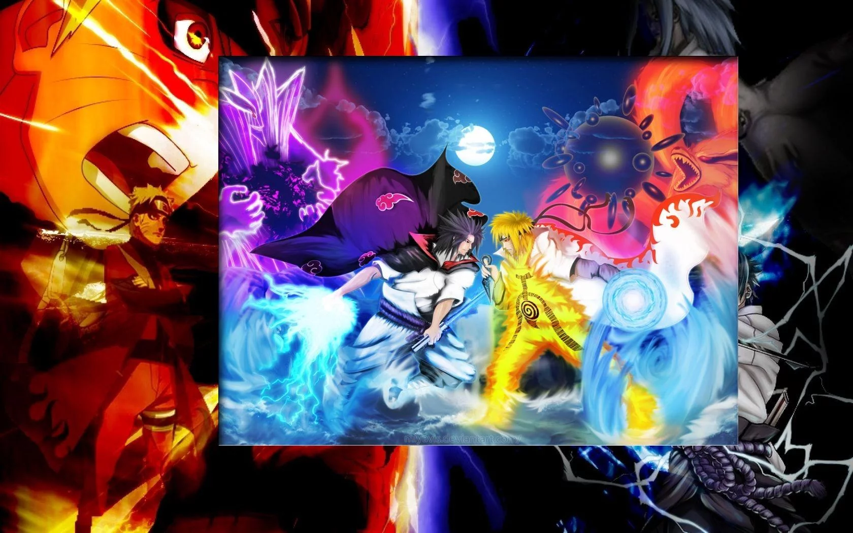 Free Download Naruto Uzumaki And Sasuke Uchiha Wallpaper Page 46952 (1680 x 1050)