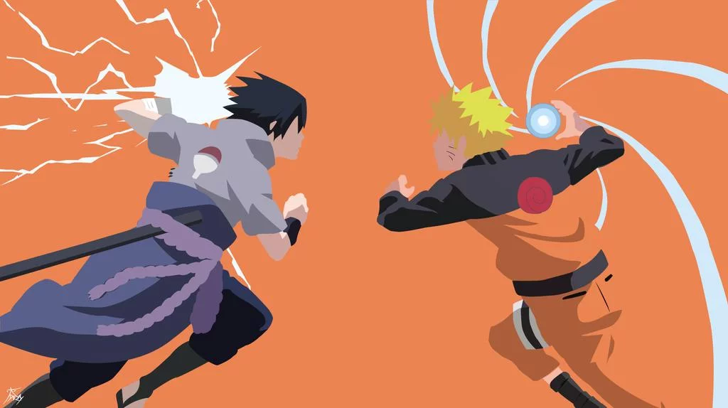 Free Download Naruto And Sasuke Minimalist Wallpaper Page 469906 (1024 x 574)