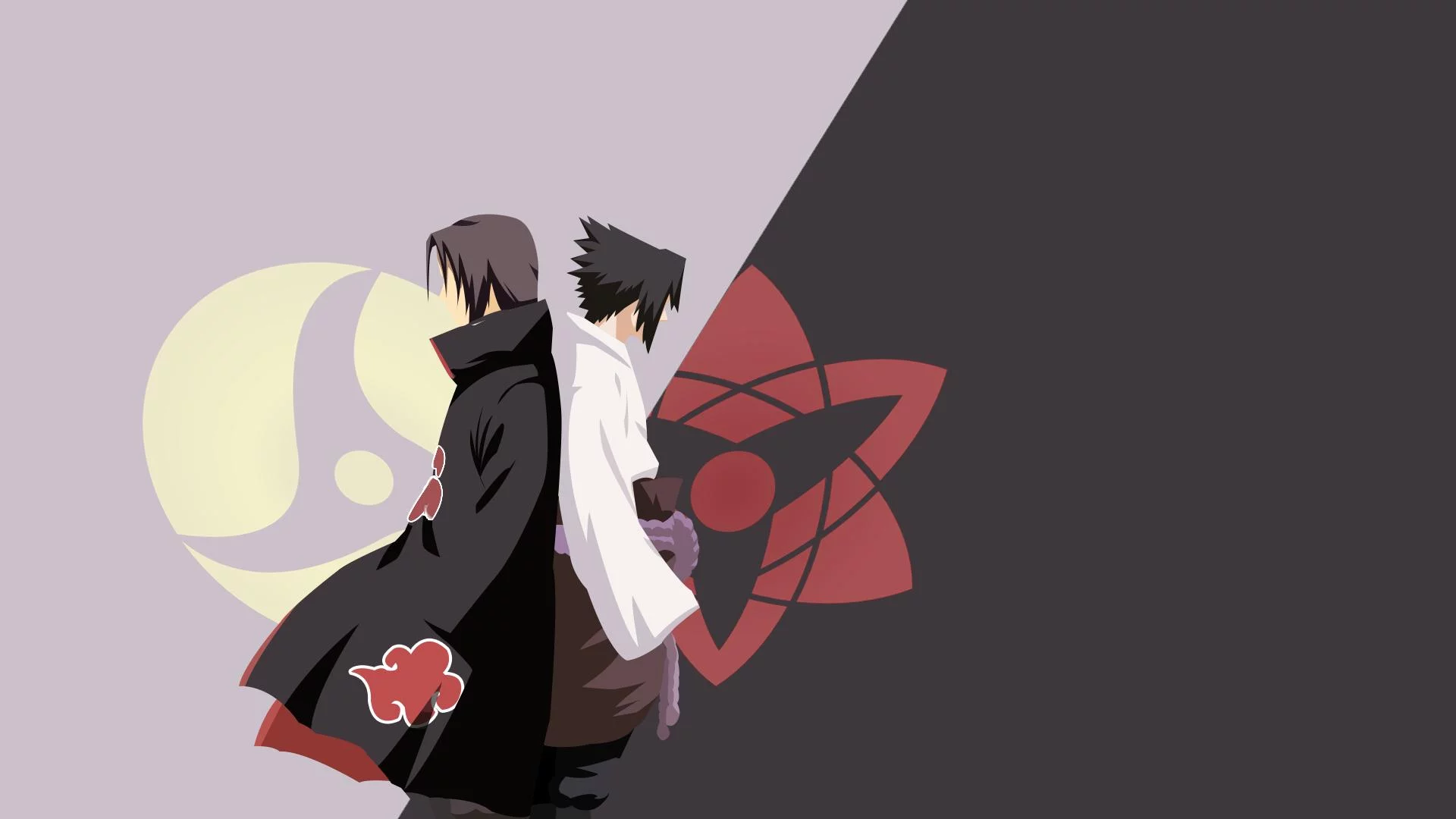 Free Download Naruto And Sasuke Minimalist Wallpaper Page 469914 (1920 x 1080)