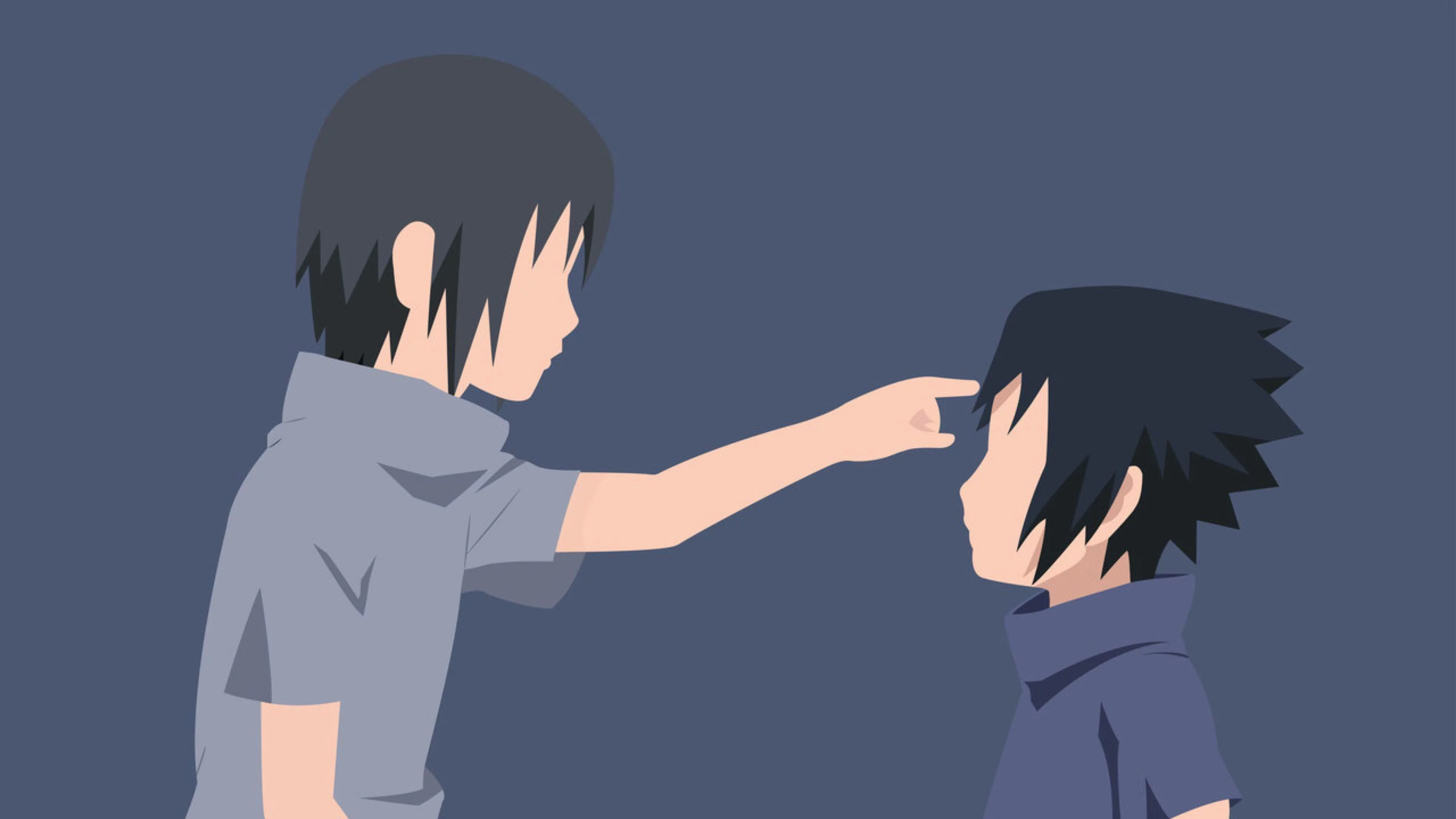 Free Download Naruto And Sasuke Minimalist Wallpaper Page 469944 (3840 x 2160)