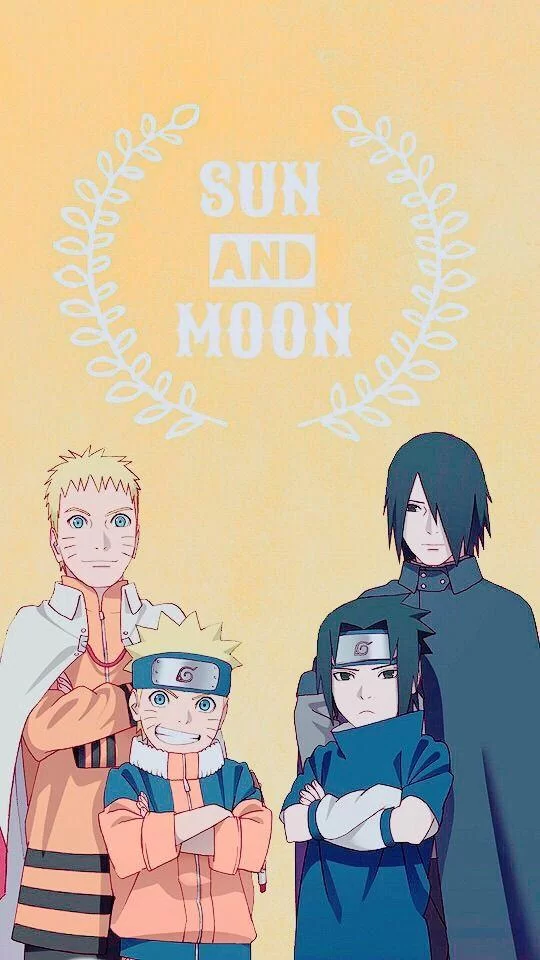 Free Download Naruto And Sasuke Sun And Moon Wallpaper Page 472050 (540 x 960)