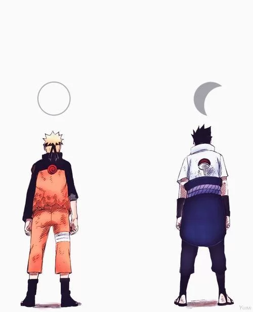 Free Download Naruto And Sasuke Sun And Moon Wallpaper Page 473058 (500 x 616)