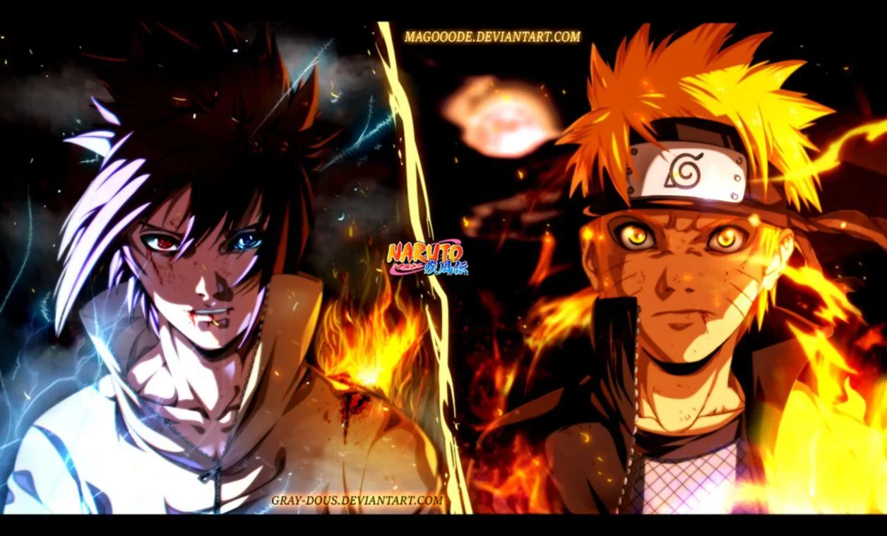 Free Download Naruto And Sasuke Sun And Moon Wallpaper Page 473059 (1256 x 759)
