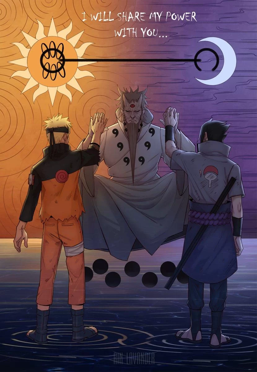 Free Download Naruto And Sasuke Sun And Moon Wallpaper Page 473060 (830 x 1200)