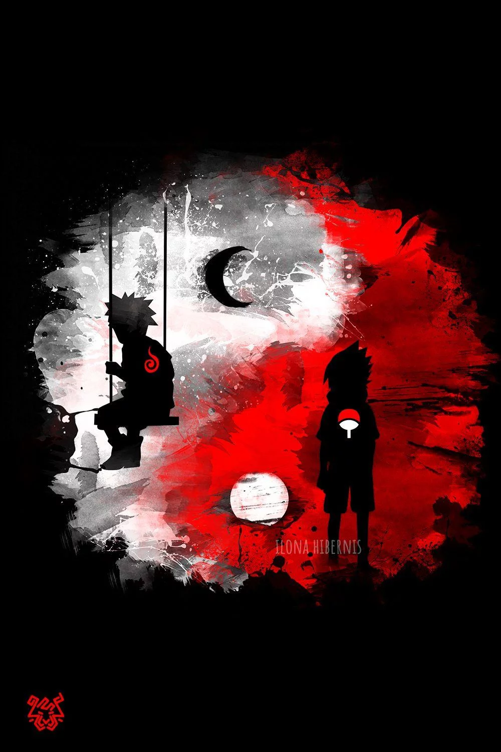 Free Download Naruto Sasuke Ying Yang Wallpaper Page 473064 (1000 x 1500)