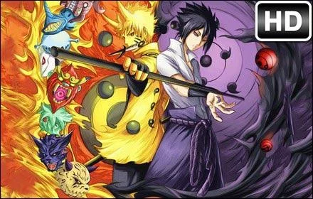Free Download Naruto And Sasuke Sun And Moon Wallpaper Page 473065 (440 x 280)