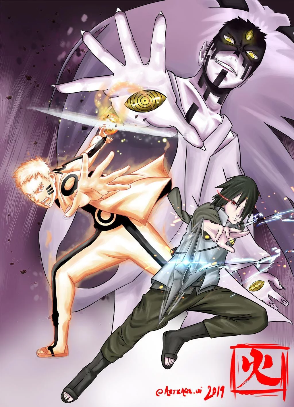 Free Download Naruto And Sasuke Vs Momoshiki Wallpaper Page 473207 (1024 x 1415)