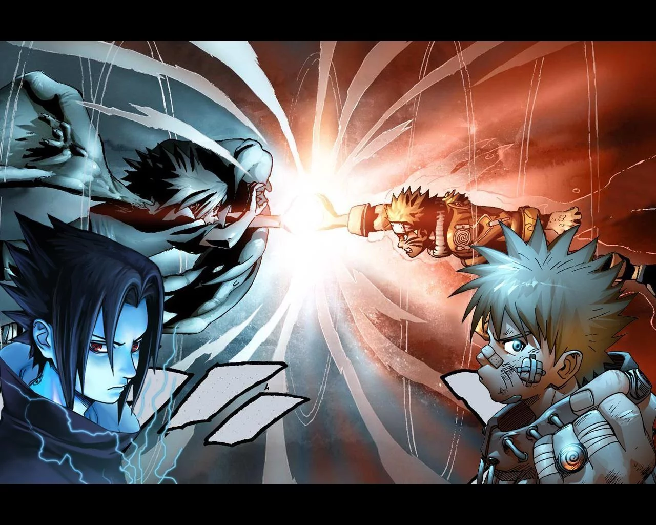 Free Download Naruto Vs Sasuke Batalla Final Wallpaper Page 47505 (1280 x 1024)