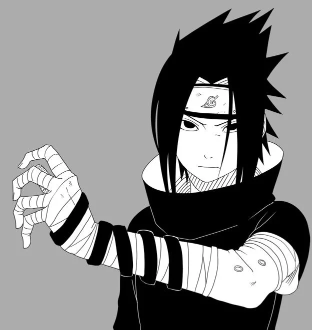 Free Download Naruto And Sasuke Wallpaper Black And White Page 475341 (624 x 661)