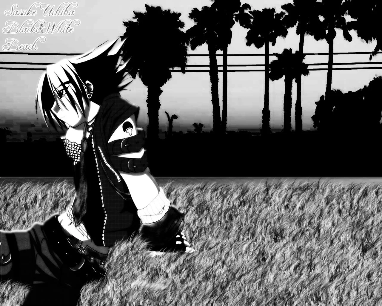 Free Download Naruto And Sasuke Wallpaper Black And White Page 475351 (1280 x 1024)