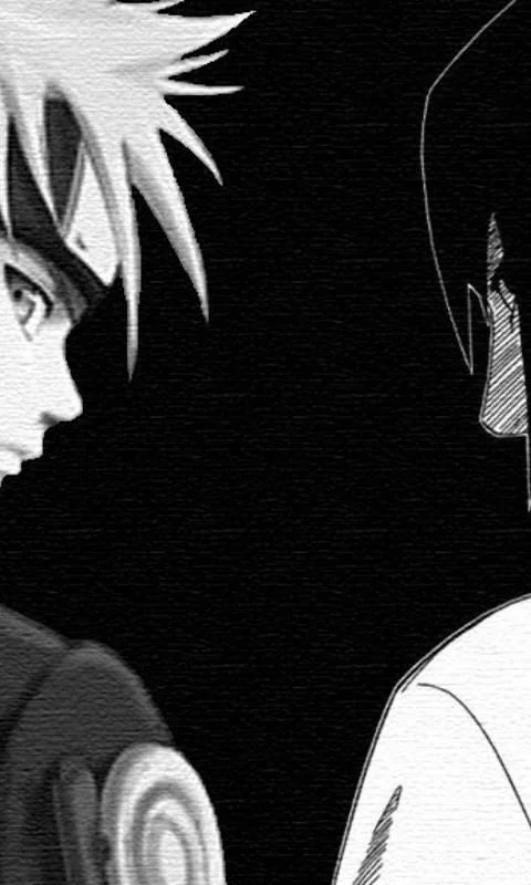 Free Download Naruto And Sasuke Wallpaper Black And White Page 475362 (480 x 800)