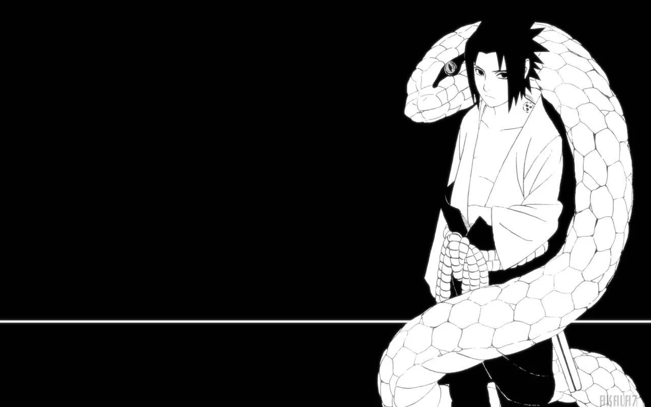 Free Download Naruto And Sasuke Wallpaper Black And White Page 475364 (1280 x 800)