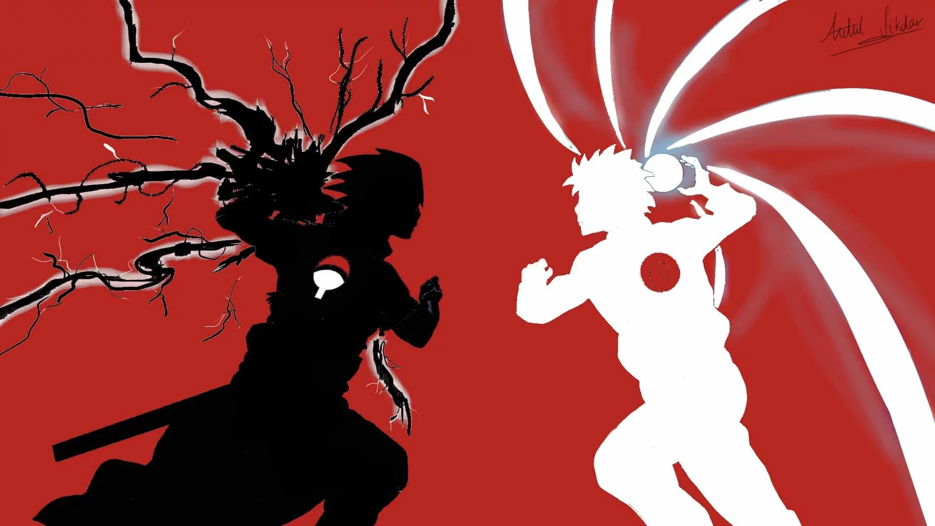 Free Download Naruto And Sasuke Wallpaper Black And White Page 475371 (1920 x 1080)