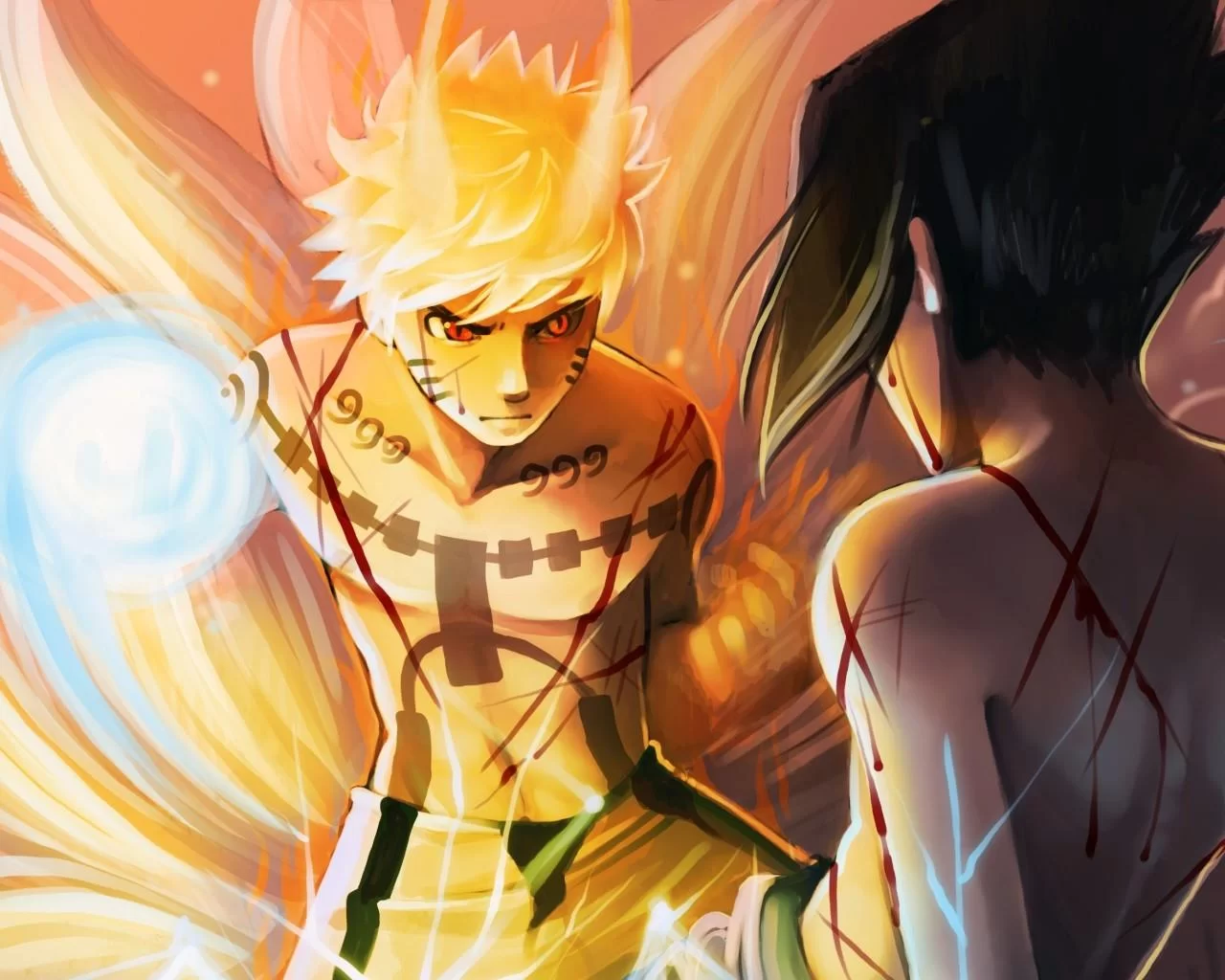 Free Download Naruto Bijuu Mode Rasengan Wallpaper Page 505063 (1280 x 1024)