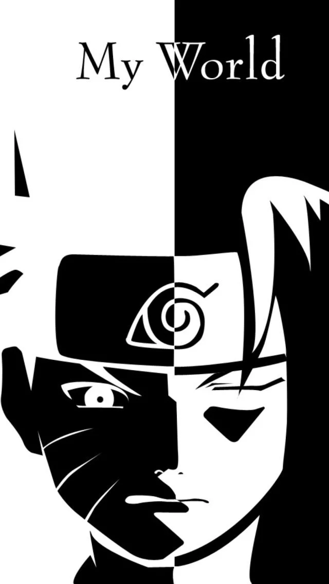 Free Download Naruto Black And White Iphone Wallpaper Page 506827 (640 x 1136)