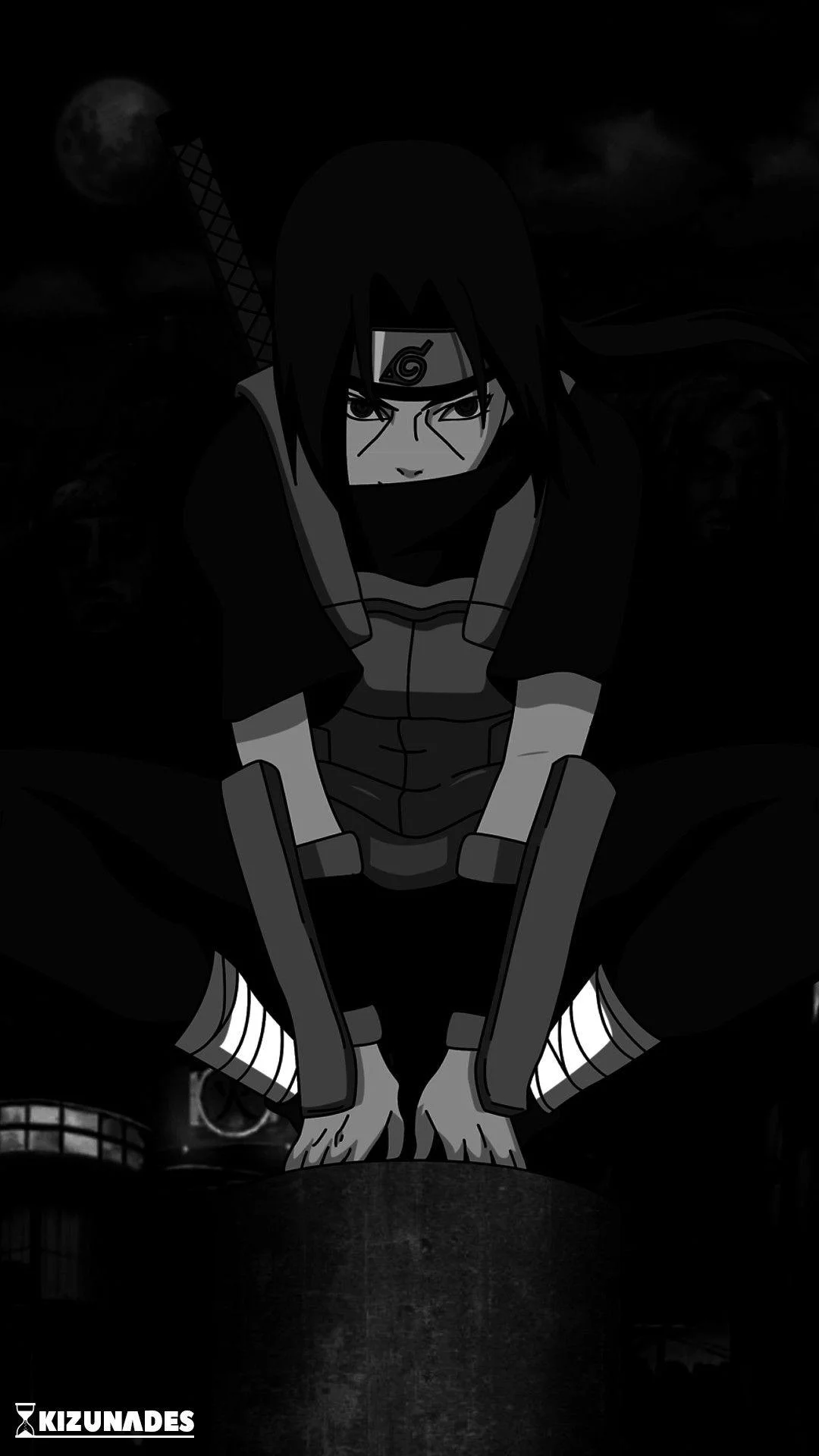 Free Download Naruto Black And White Iphone Wallpaper Page 506845 (1080 x 1920)