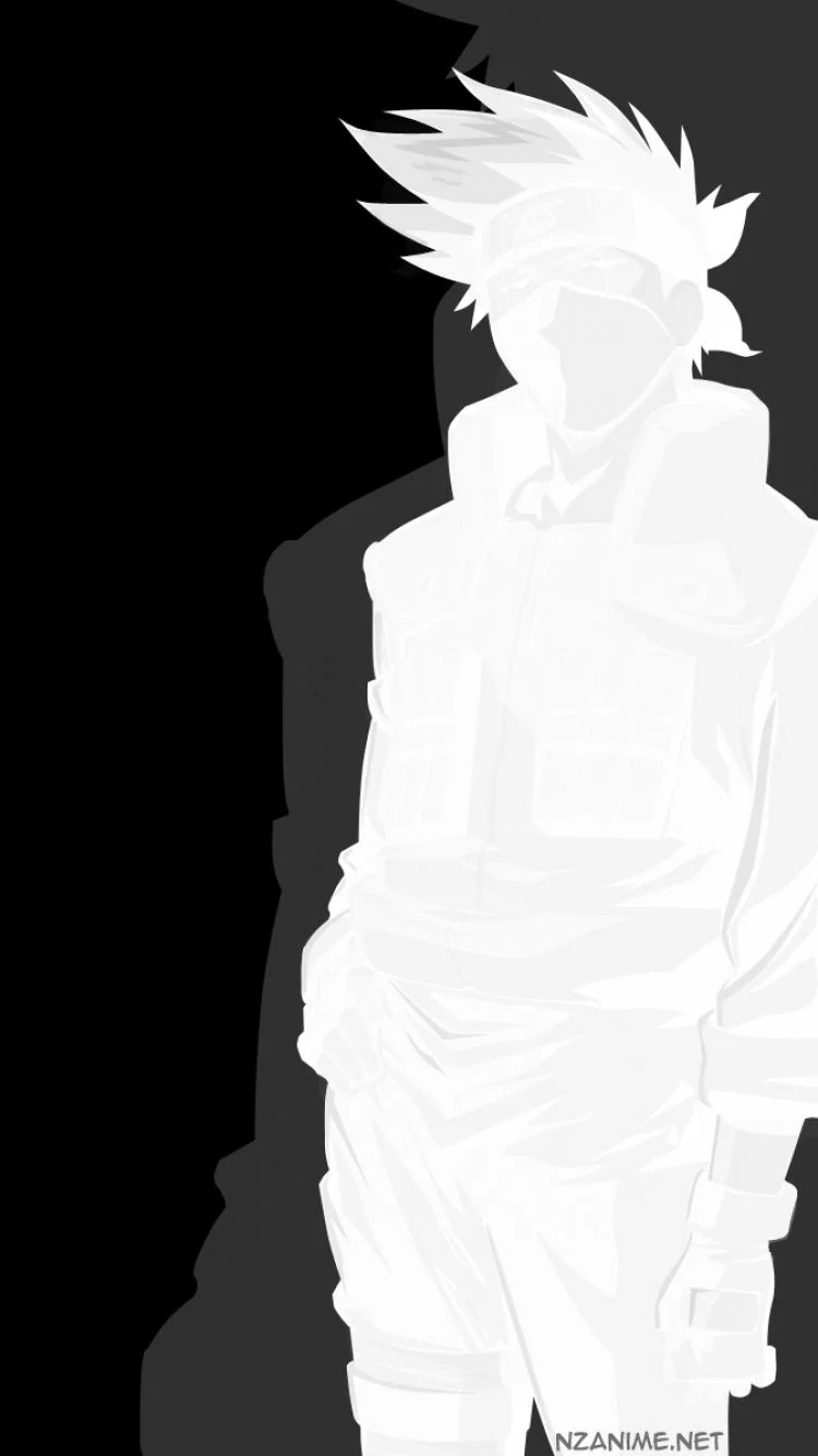 Free Download Naruto Black And White Wallpaper Page 506908 (750 x 1334)