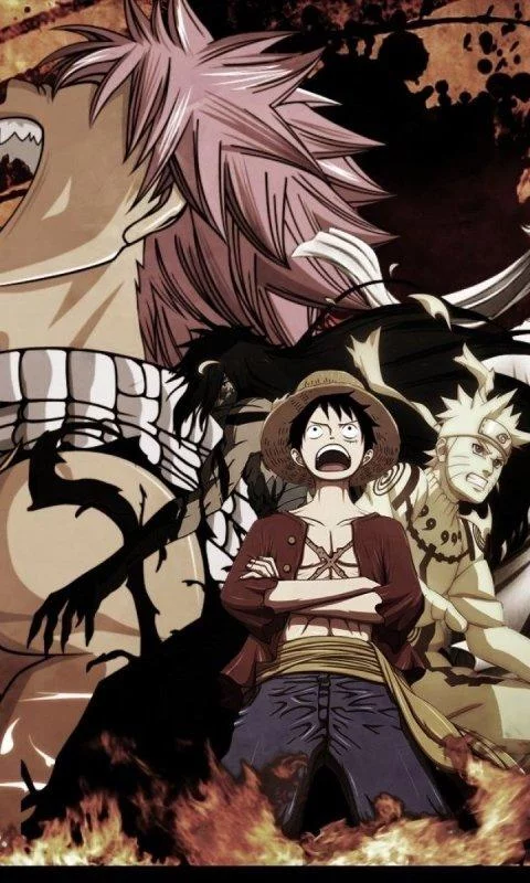 Free Download Naruto One Piece Bleach Fairy Tail Wallpaper Page 507066 (480 x 800)