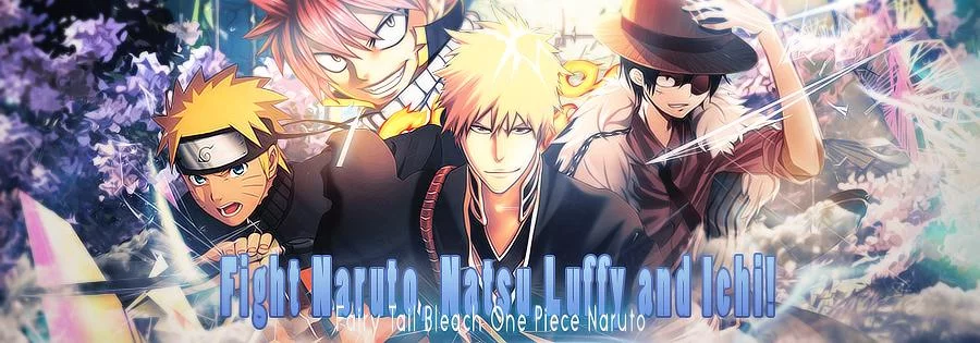 Free Download Naruto Bleach One Piece Fairy Tail Wallpaper Page 507077 (900 x 315)
